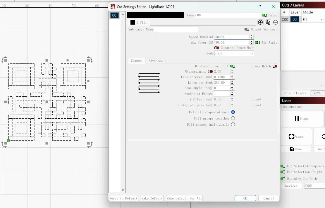 LONGER How To:Create and Engrave a QR Code in LightBurn
