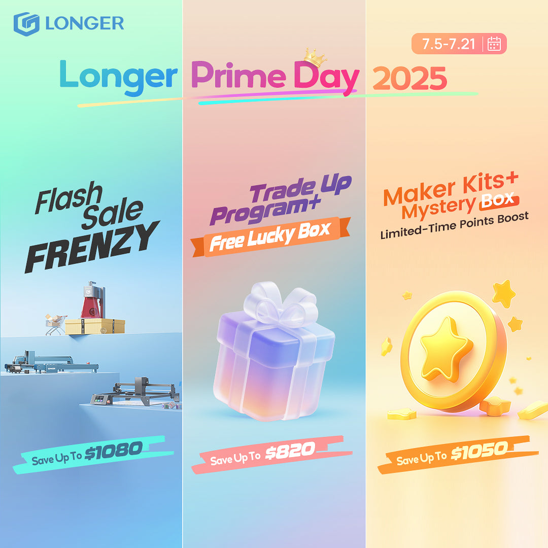 LONGER Takes #1 Laser Engraver Spot on Amazon US & Germany — Celebrate With Even Bigger Prime Day Deals on Our Official Website!