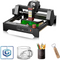 LONGER Ray5 mini Laser Engraver, 12000mm/min High-Speed Cutter for Wood, Metal, Acrylic, Leather, DIY CNC, 130x130mm Engraving Area, WiFi, Emergency Stop Safety (5.5W)