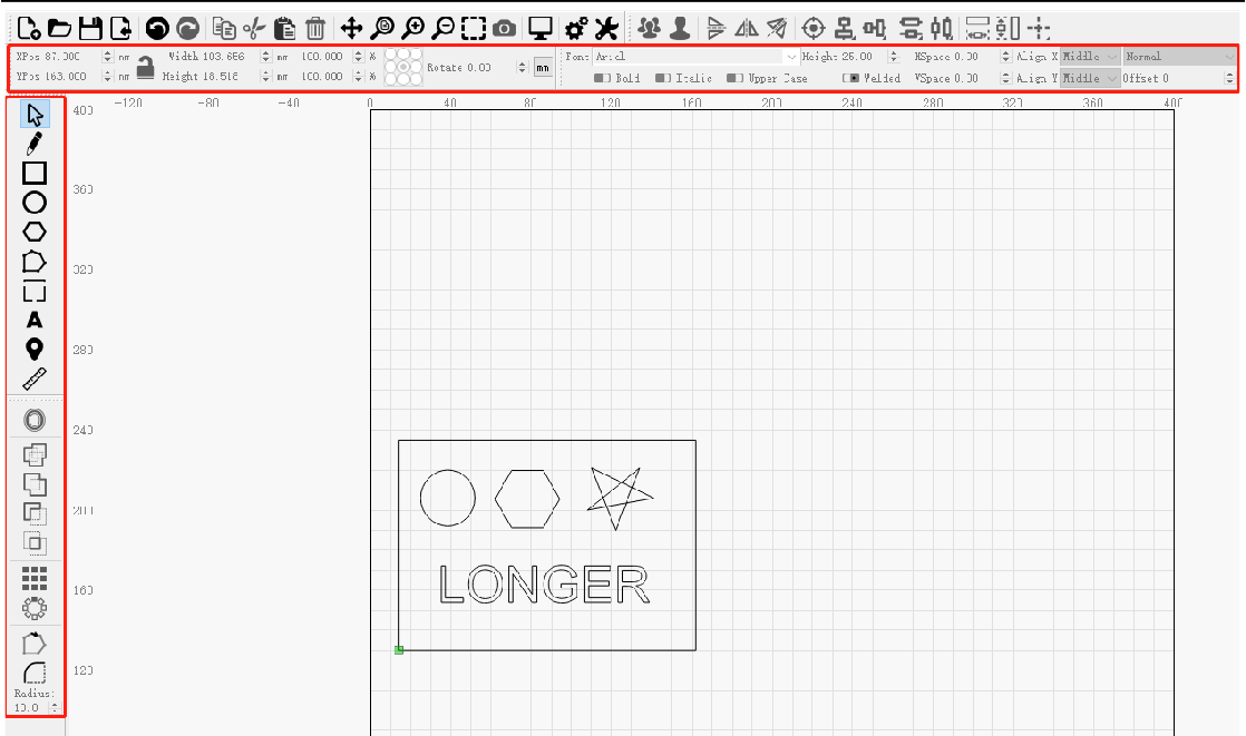 Use draw tool on left column to design your own pattern