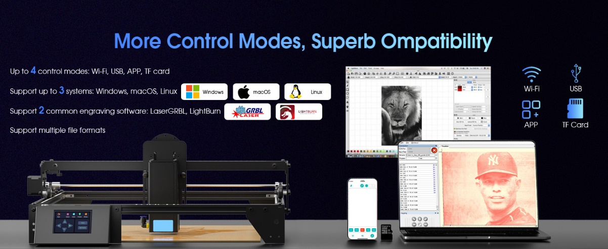 More Control Modes, Superb Ompatibility