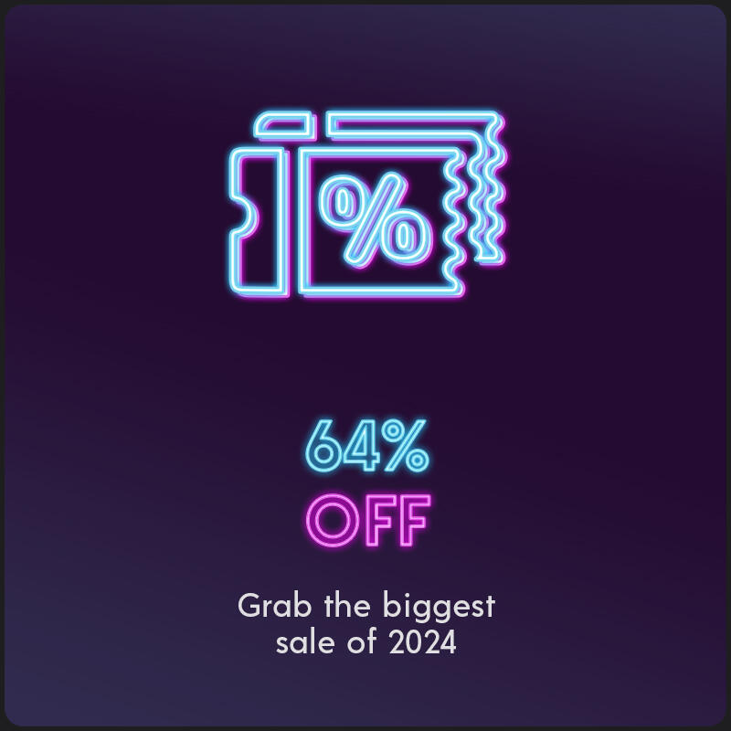 60% OFF 
Grab the biggest sale of 2024