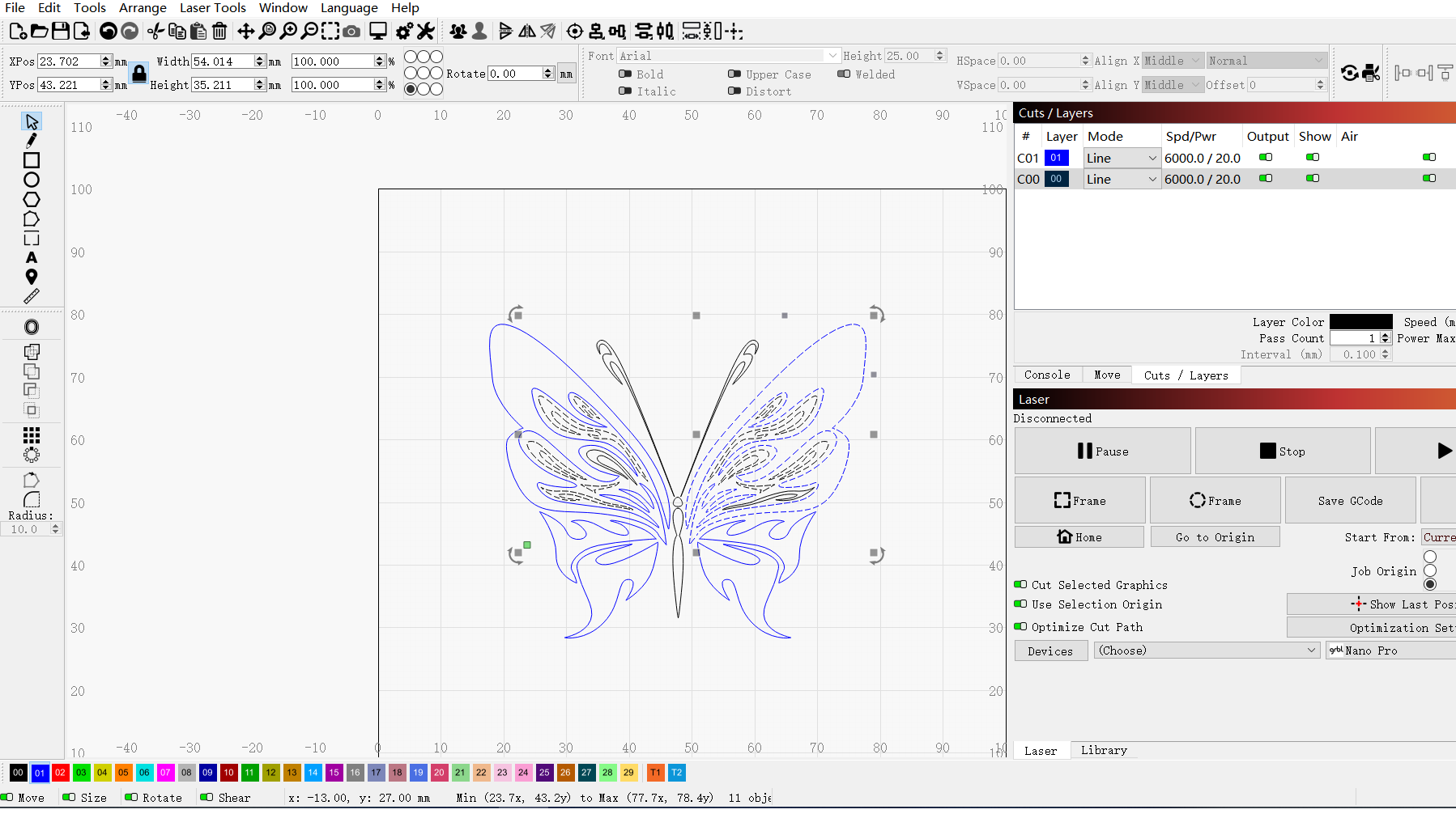 Engraving Parameters for Color engraving on Stainless Steel