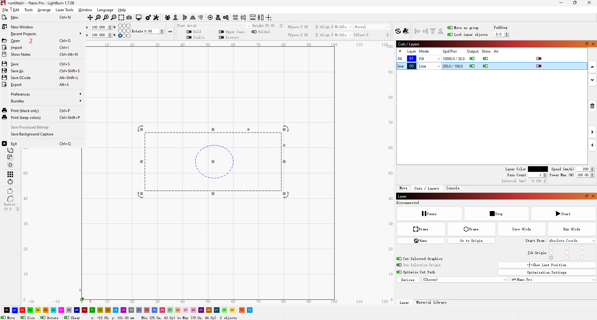 Lightburn supports file formats and how to import files