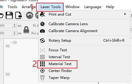 LONGER How To: Test Material Parameters in LightBurn with the Material Test Tool