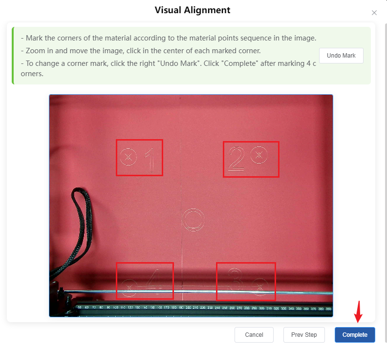 Frame Machine Camera Vision Correction Instructions