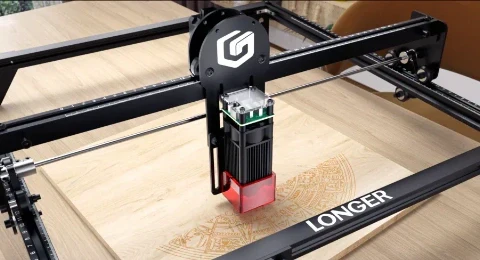 Setup LONGER Laser engraver and material selection