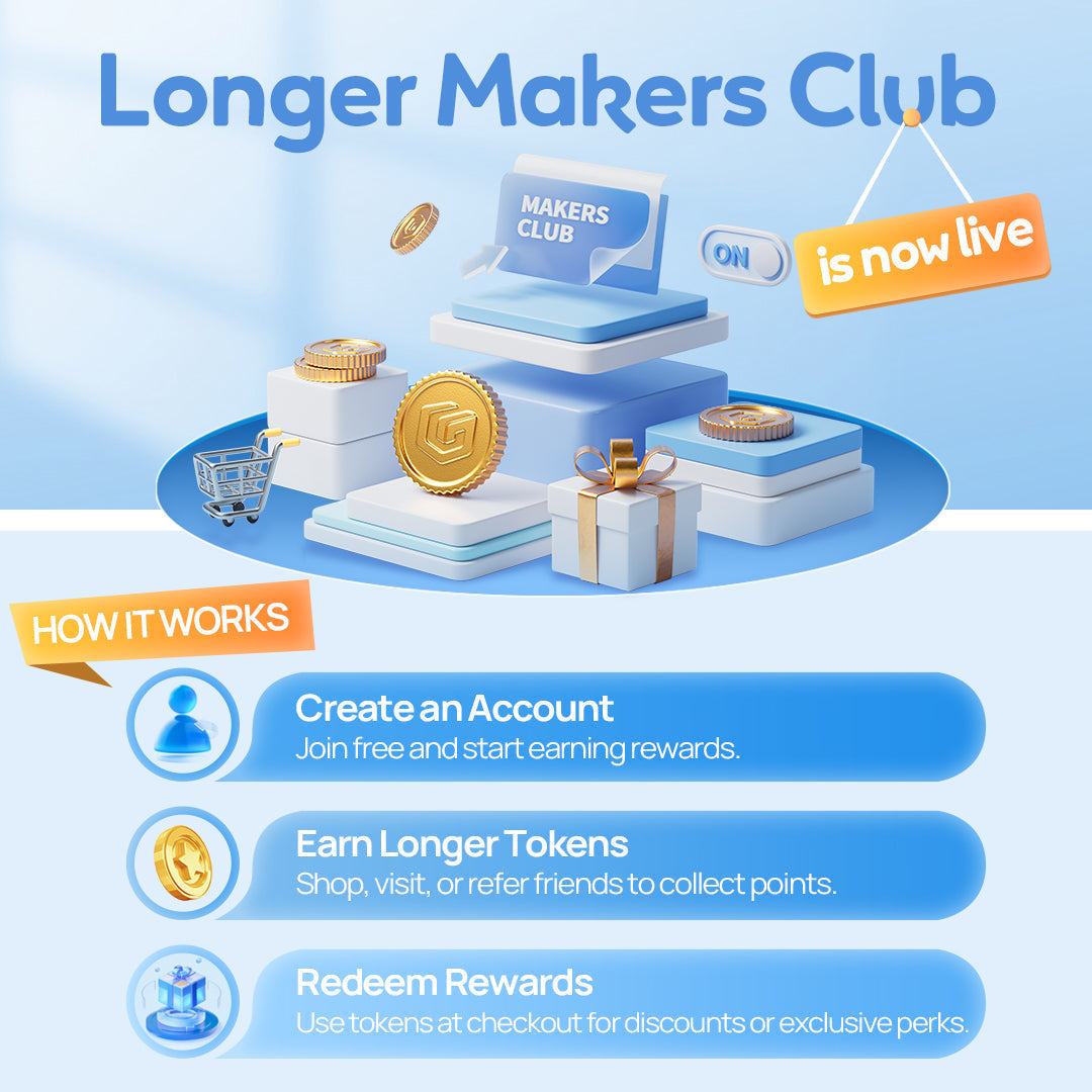 Longer Makers Club Points Program Launch — Unlock More Exclusive Rewards with Points