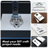 1.3mm White to Black Two-Tone Acrylic Sheet (4pcs)