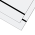 1.3mm White to Black Two-Tone Acrylic Sheet (4pcs)