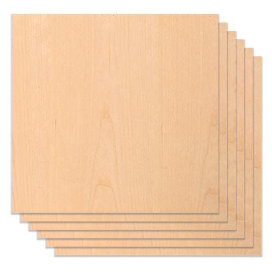 Längere, abwechslungsreiche Sperrholzplatten für Ihre Heimwerkerprojekte (11,8" x 11,8" x 0,118")