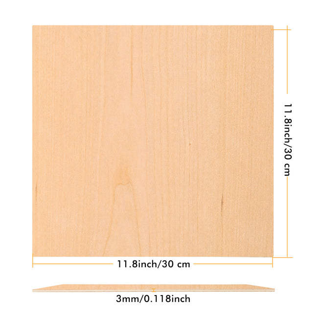Láminas de madera contrachapada diversificadas más largas para sus proyectos de bricolaje (11.8