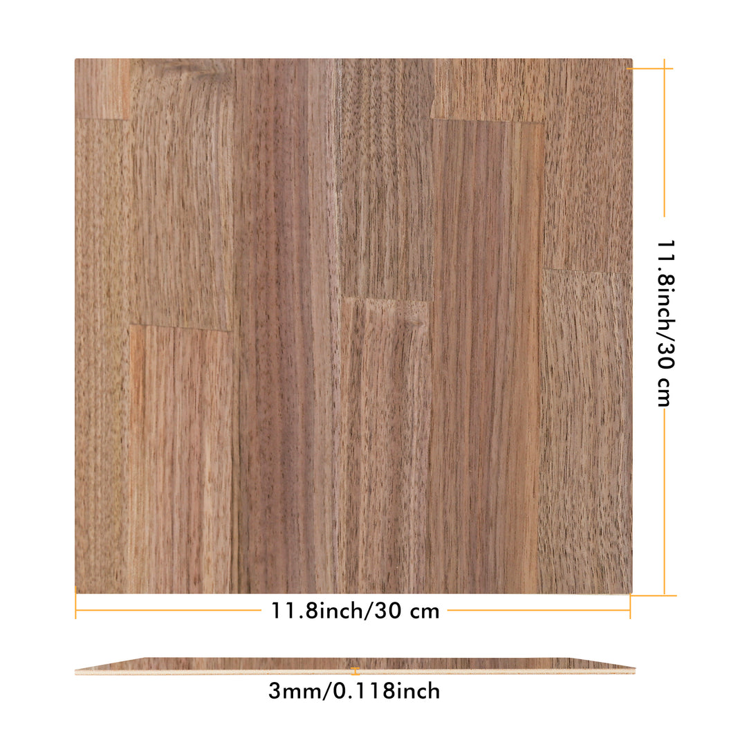 Longer Diversified Plywood Sheets for Your DIY Projects (11.8" x 11.8“ x 0 .118”)