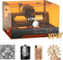 LONGER Laser Engraver Machine, 10W High Precision Laser Engraver, 12000mm/min Fast Engraving Speed, 0.06mm Accuracy, 130×125mm Engraving Area, Wide Application for Wood, Paper, Acrylic, Leather