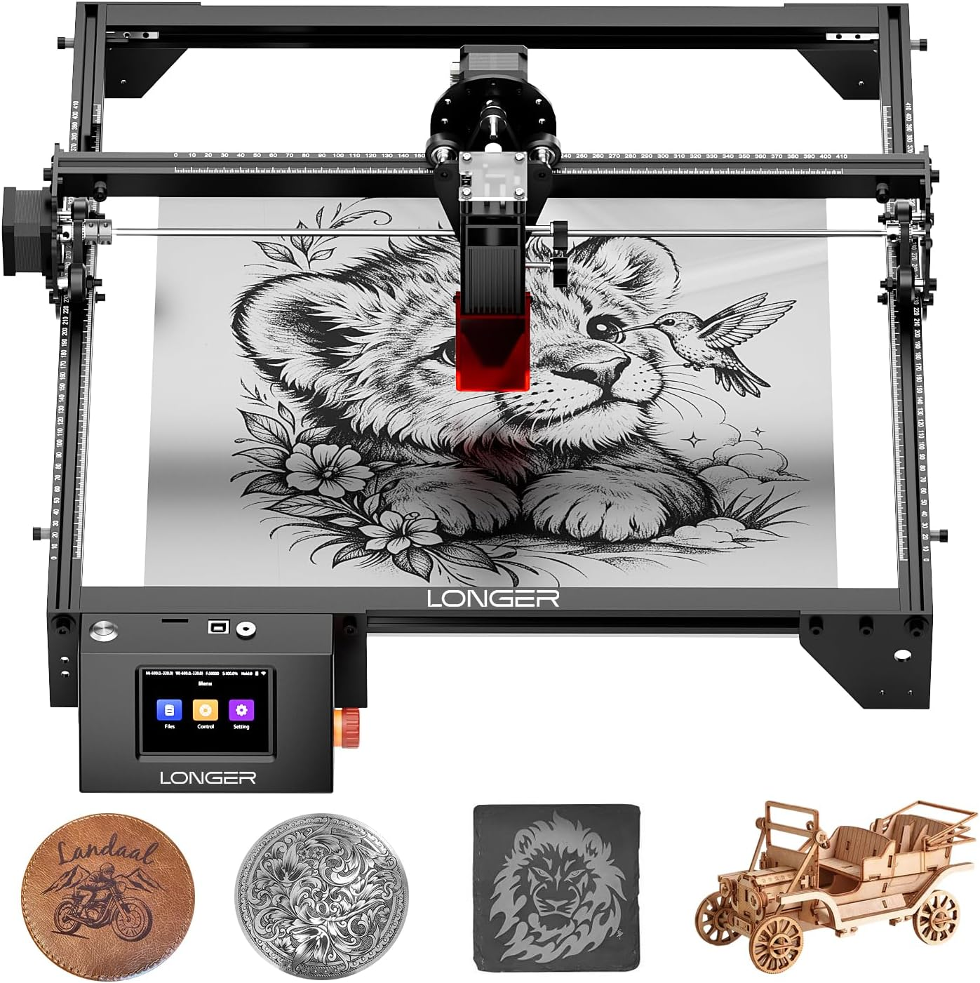 LONGER Ray5 10W Laser Engraver, 24000mm/min High Speed, High Precision Laser Cutter for Metal, Wood, Acrylic & Leather, Ideal for Personalized Gifts & Crafts Making
