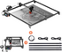 LONGER RAY5 10W Laser Engraver Bundle, Three-in-One Laser Engraving, with Air Assist & XY-Axis Extension, 3.5" Touch Screen, Up to 33.4"x33.4" Maximum Work Area, for Acrylic, Wood, Leather.
