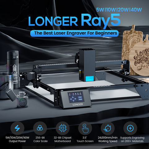RAY5 10W Láser grabador