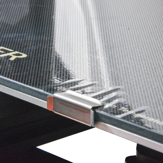 Abrazadera de base térmica para retenedor de vidrio de plataforma de construcción