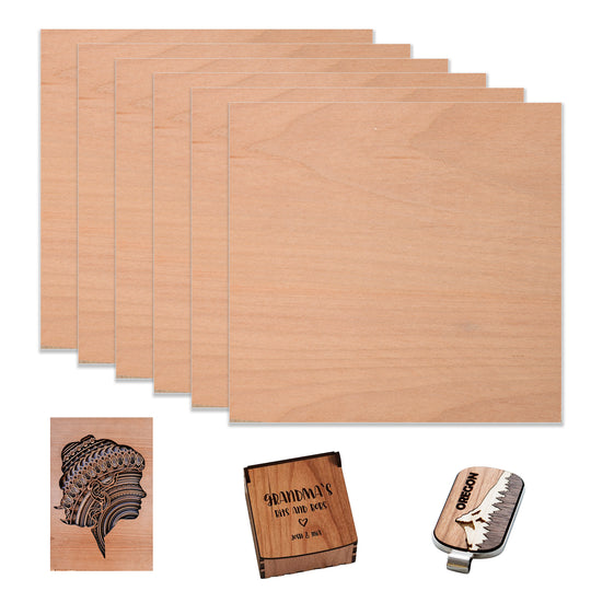 Longer Diversified Plywood Sheets for Your DIY Projects (11.8" x 11.8“ x 0 .118”)