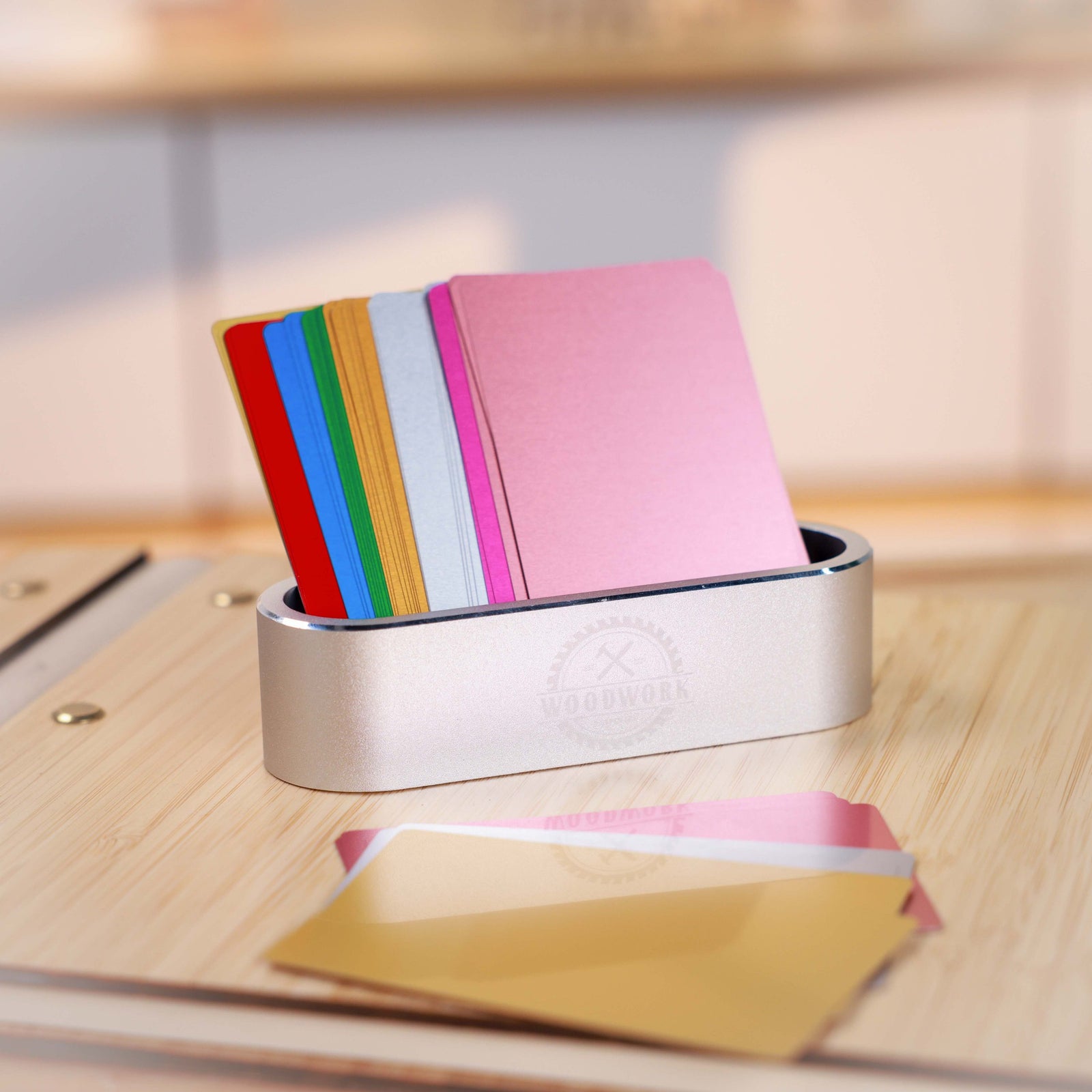 1 Pack Aluminum Alloy Business Card Box