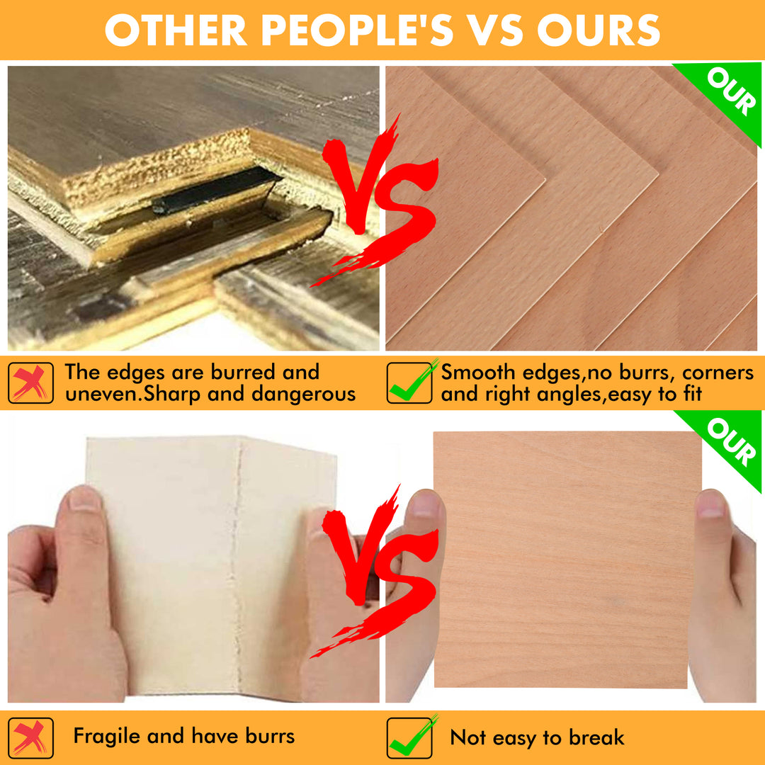 Longer Diversified Plywood Sheets for Your DIY Projects (11.8" x 11.8“ x 0 .118”)