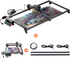 Longer Ray5 20W Laser Engraver with Air Pump and Y-Axis Extension Kit, Expand Working Area to 33.46" x 15.75", 3.5” Color Touch Screen, App Offline Control, DIY Engraver Tool for Metal/Glass/Wood
