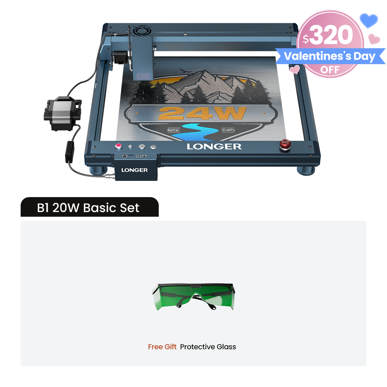 Longer B1 20W Laser Engraving Machine