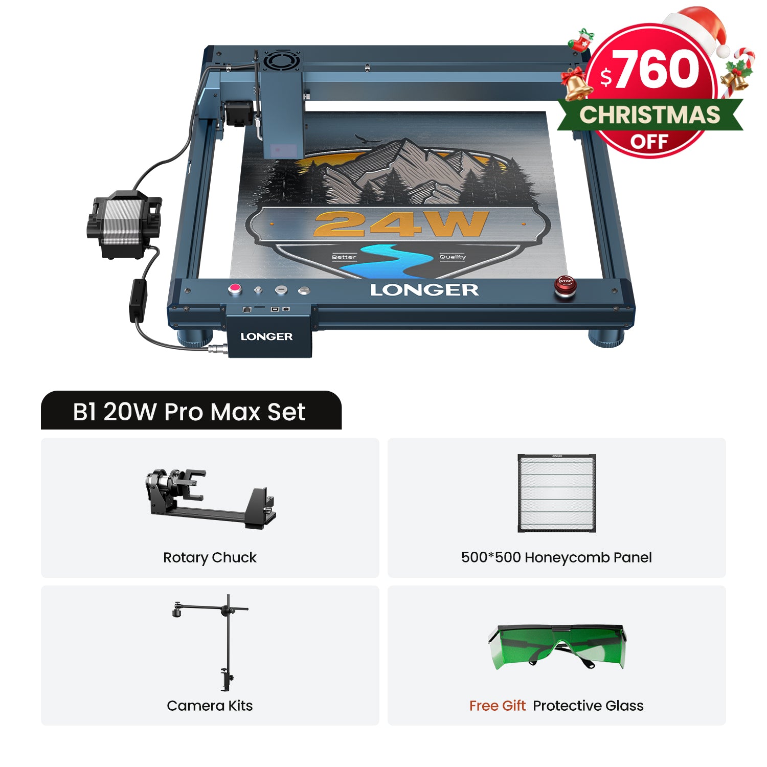 Longer B1 20W Laser Engraving Machine