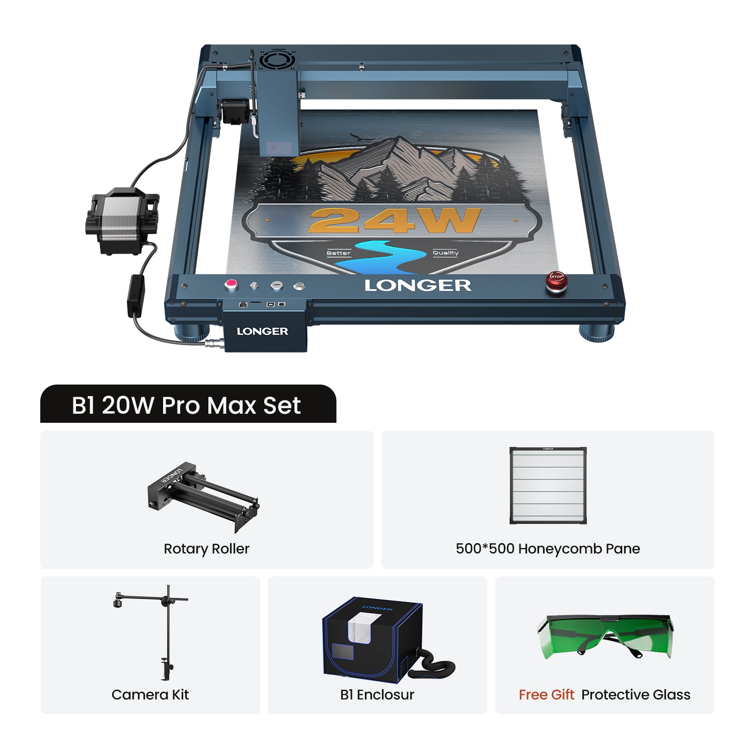 Longer B1 20W Laser Engraving Machine