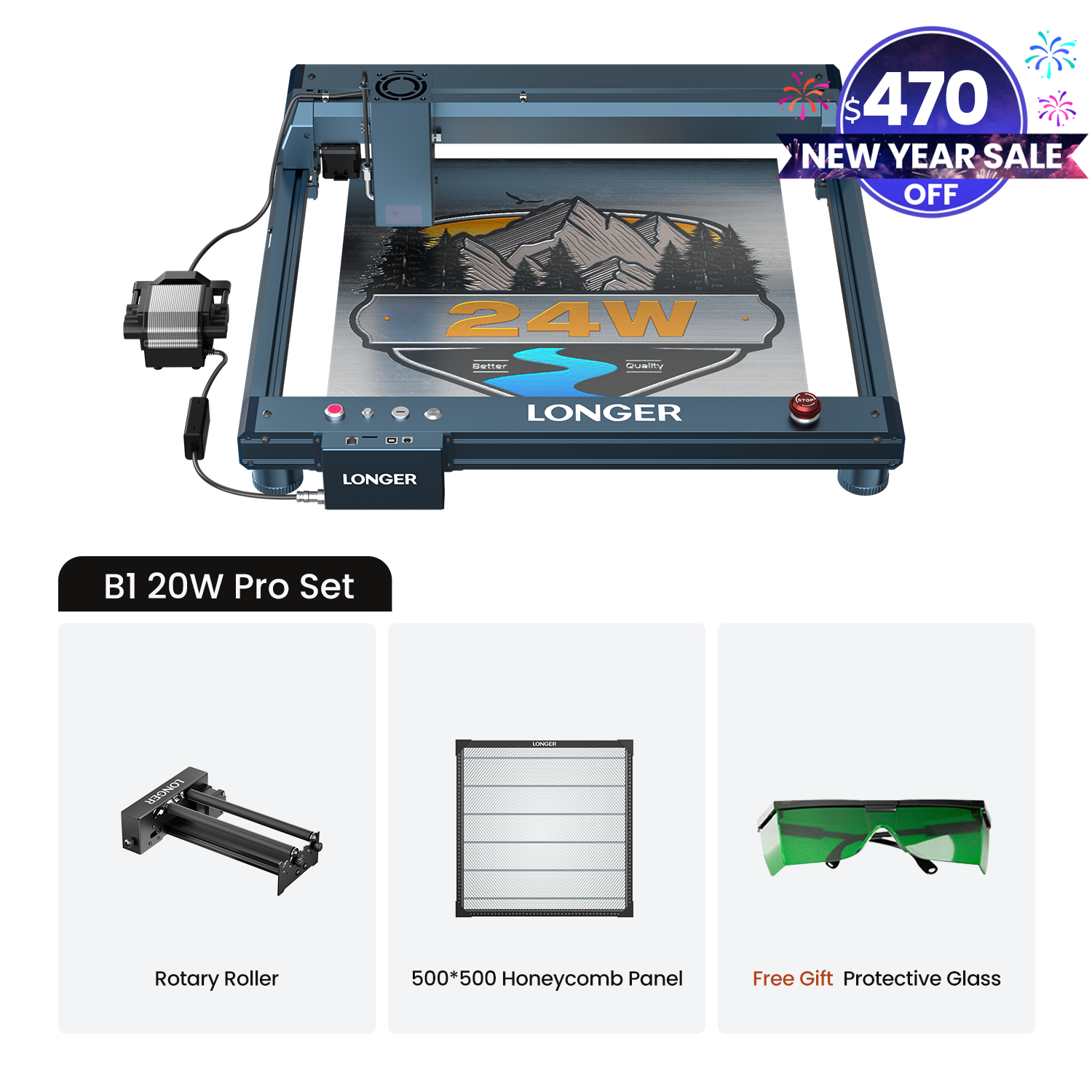 Longer B1 20W Laser Engraving Machine