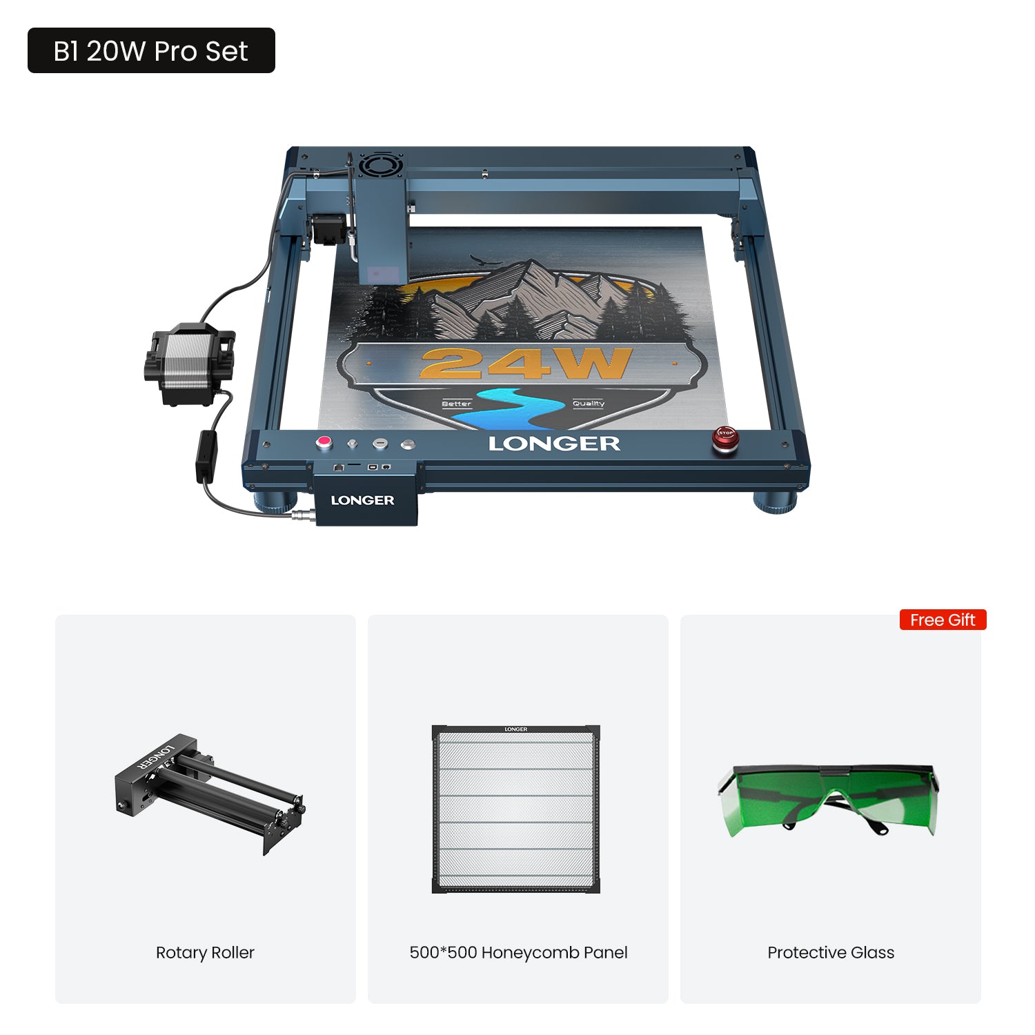 Longer B1 20W Laser Engraving Machine