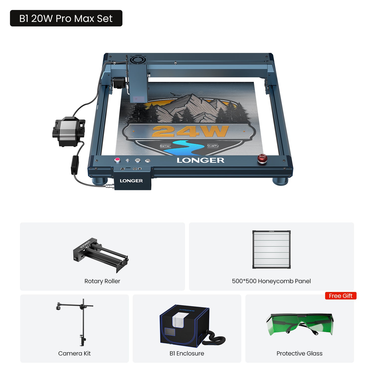 Longer B1 20W Laser Engraving Machine