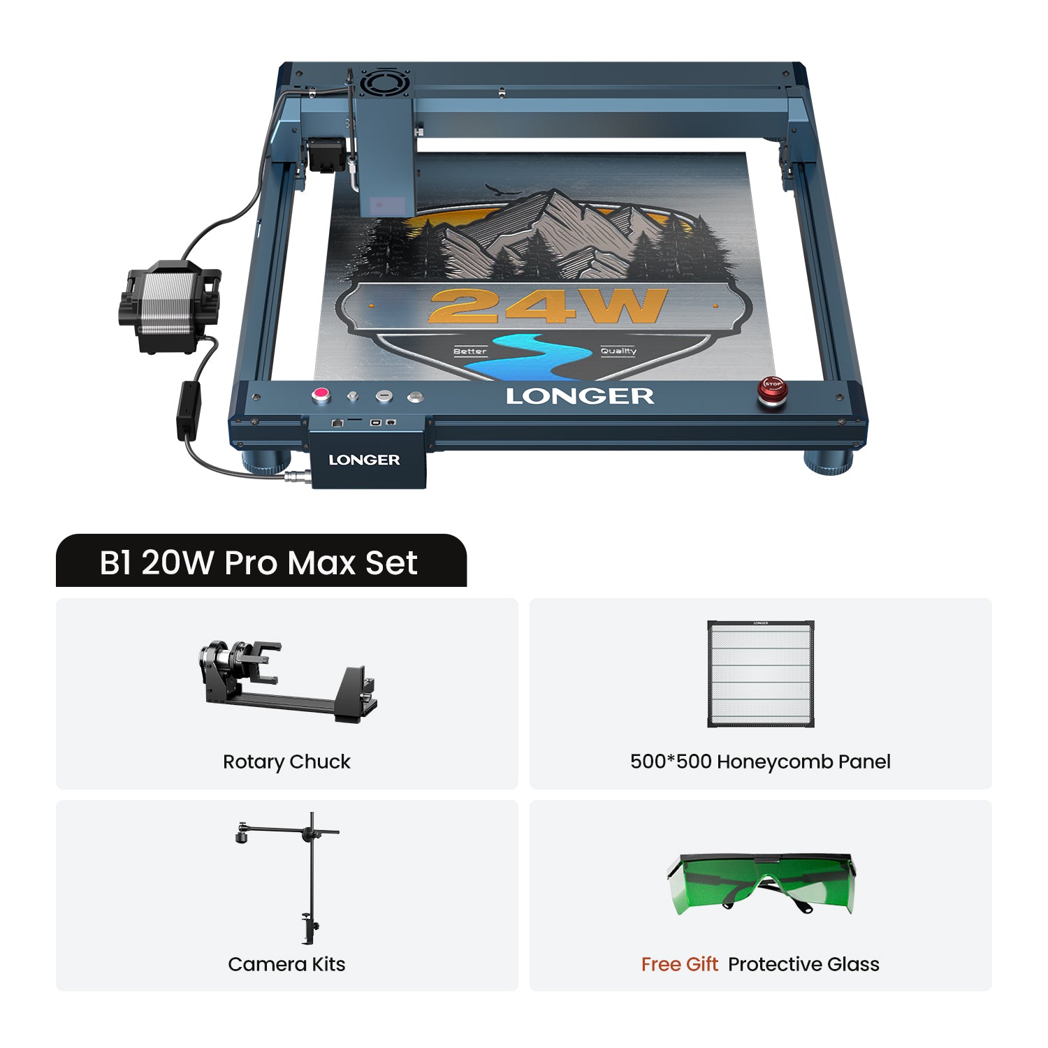 Longer B1 20W Laser Engraving Machine