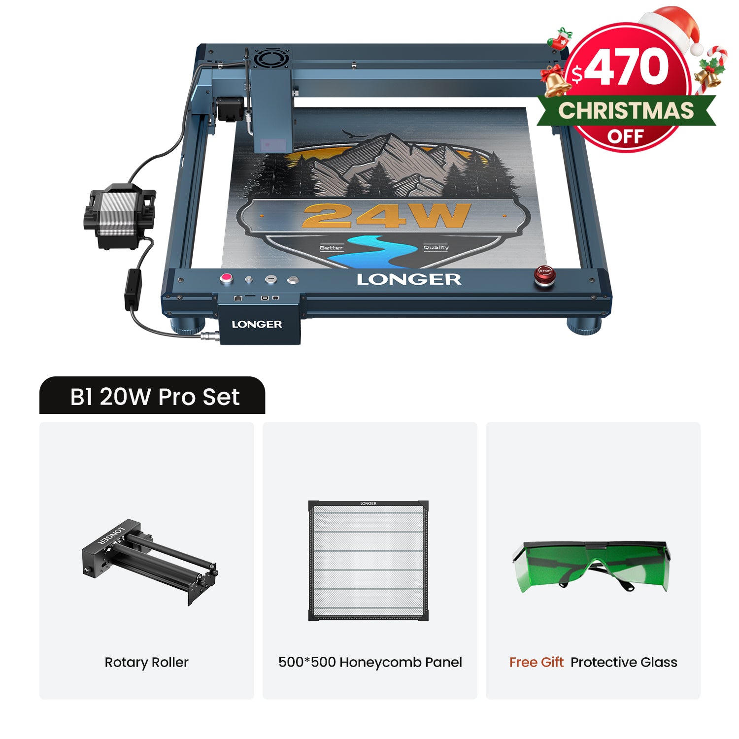 Longer B1 20W Laser Engraving Machine