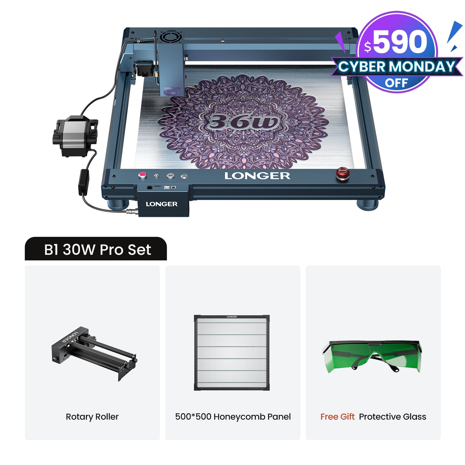 Longer B1 30W/40W Laser Engraving Machine