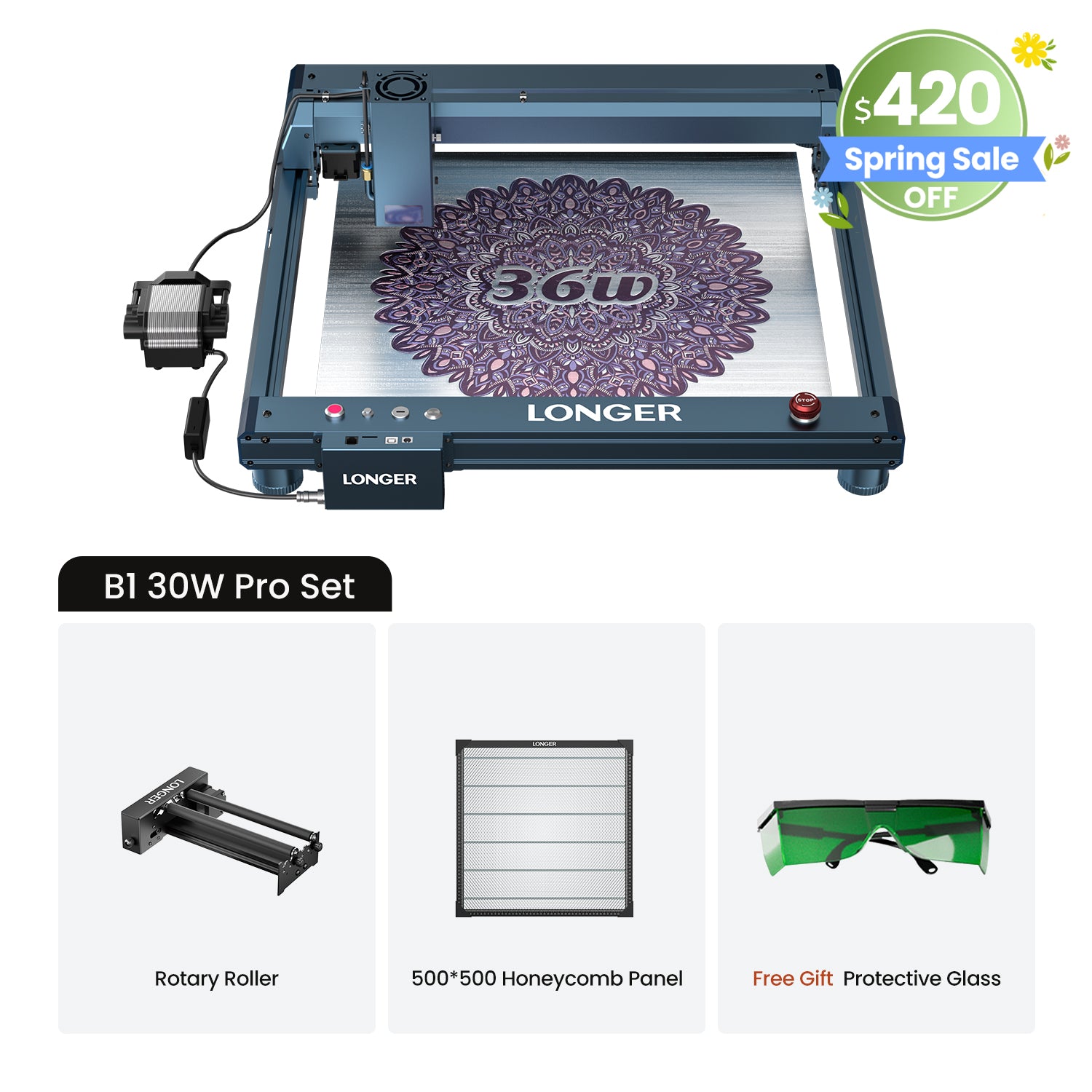 Longer B1 30W Laser Engraving Machine