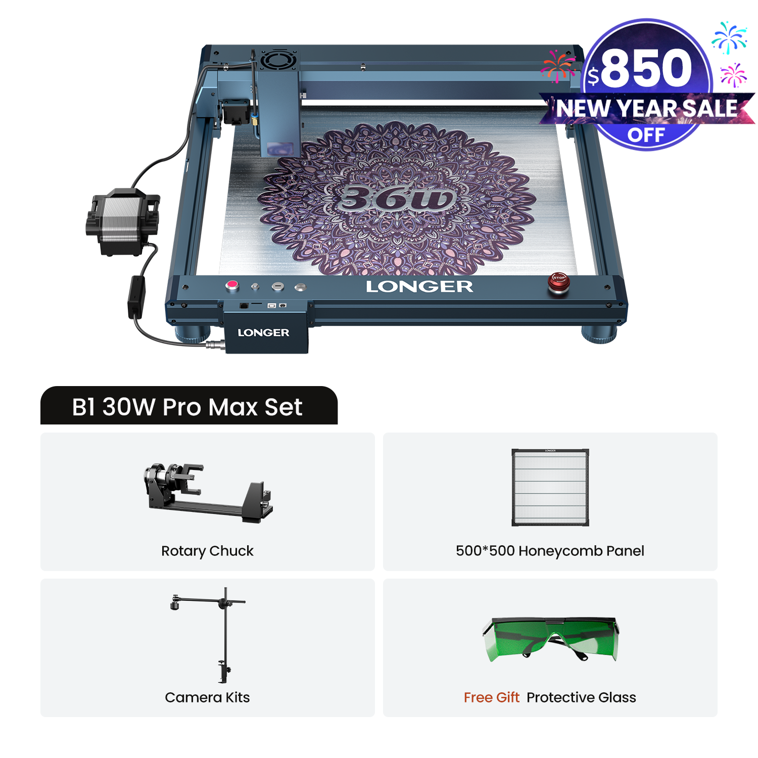 Longer B1 30W Laser Engraving Machine