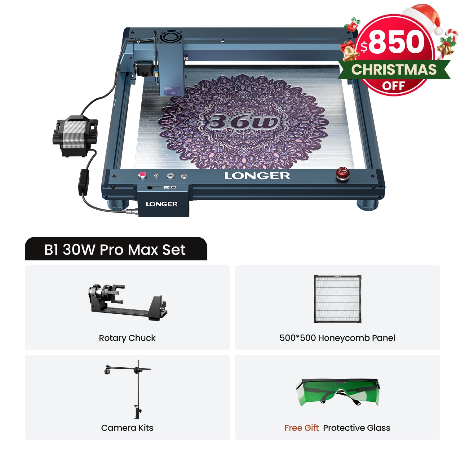 Longer B1 30W Laser Engraving Machine