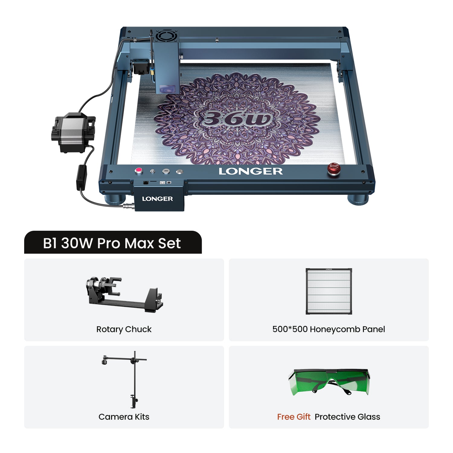 Longer B1 30W/40W Laser Engraving Machine