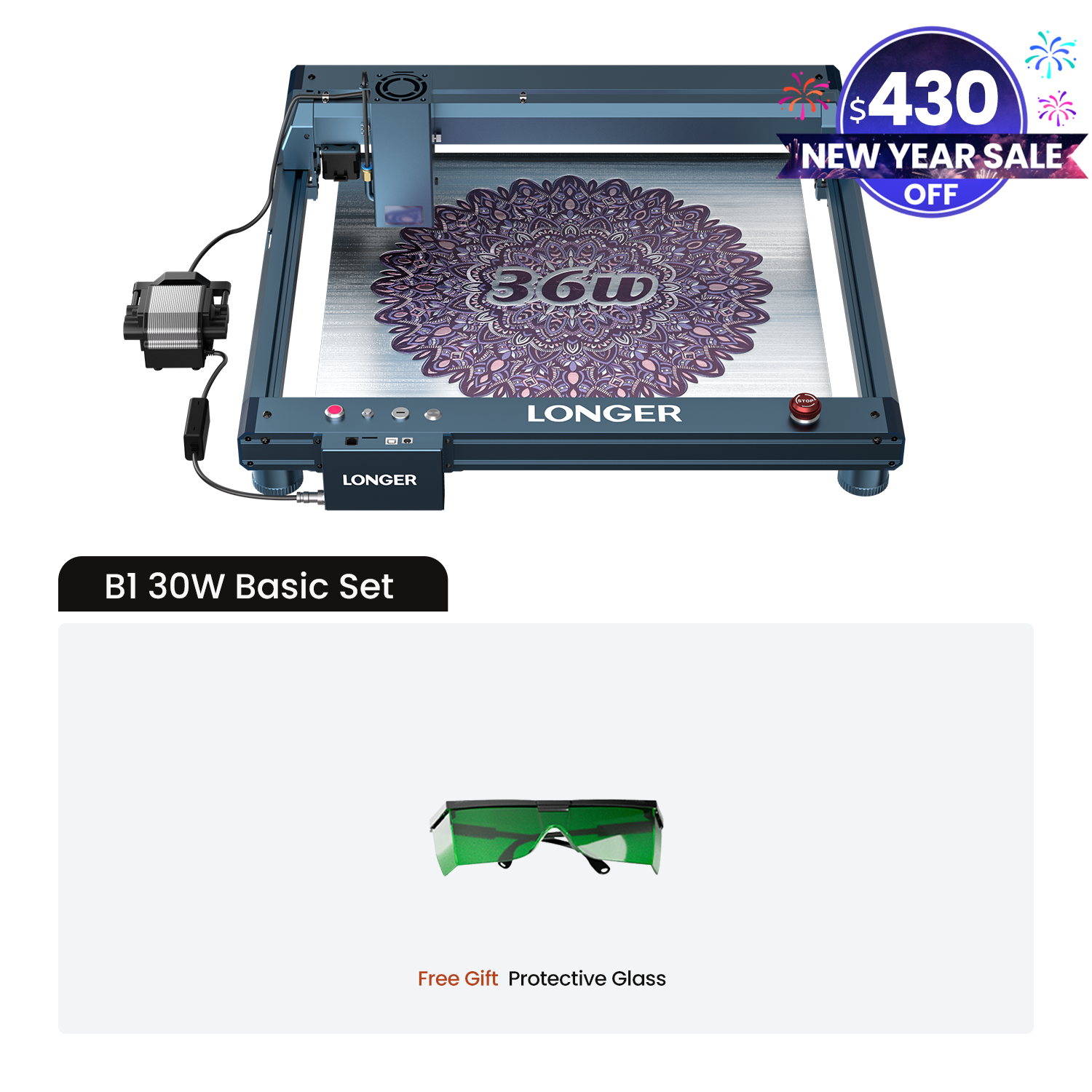Longer B1 30W/40W Laser Engraving Machine