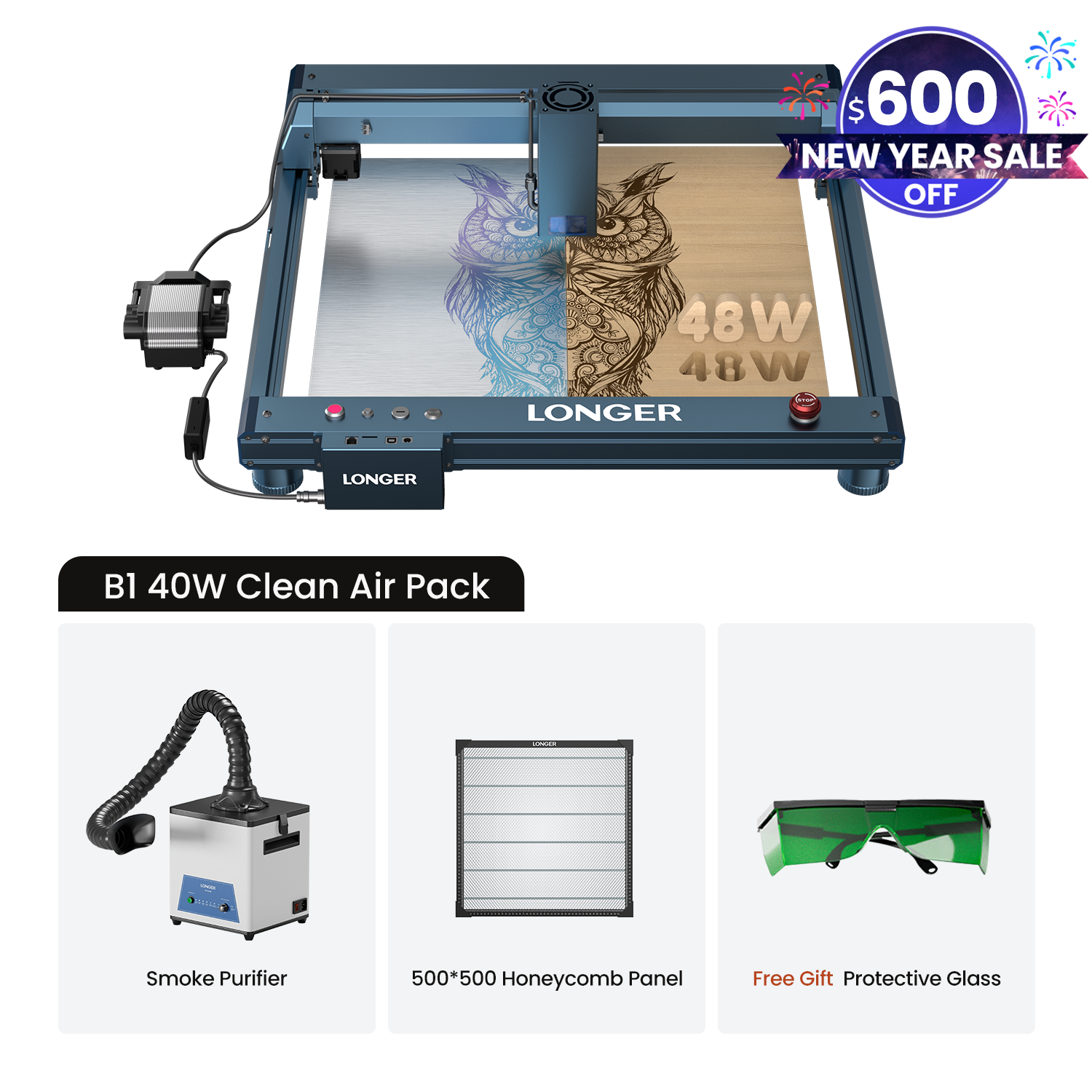 Longer B1 30W/40W Laser Engraving Machine