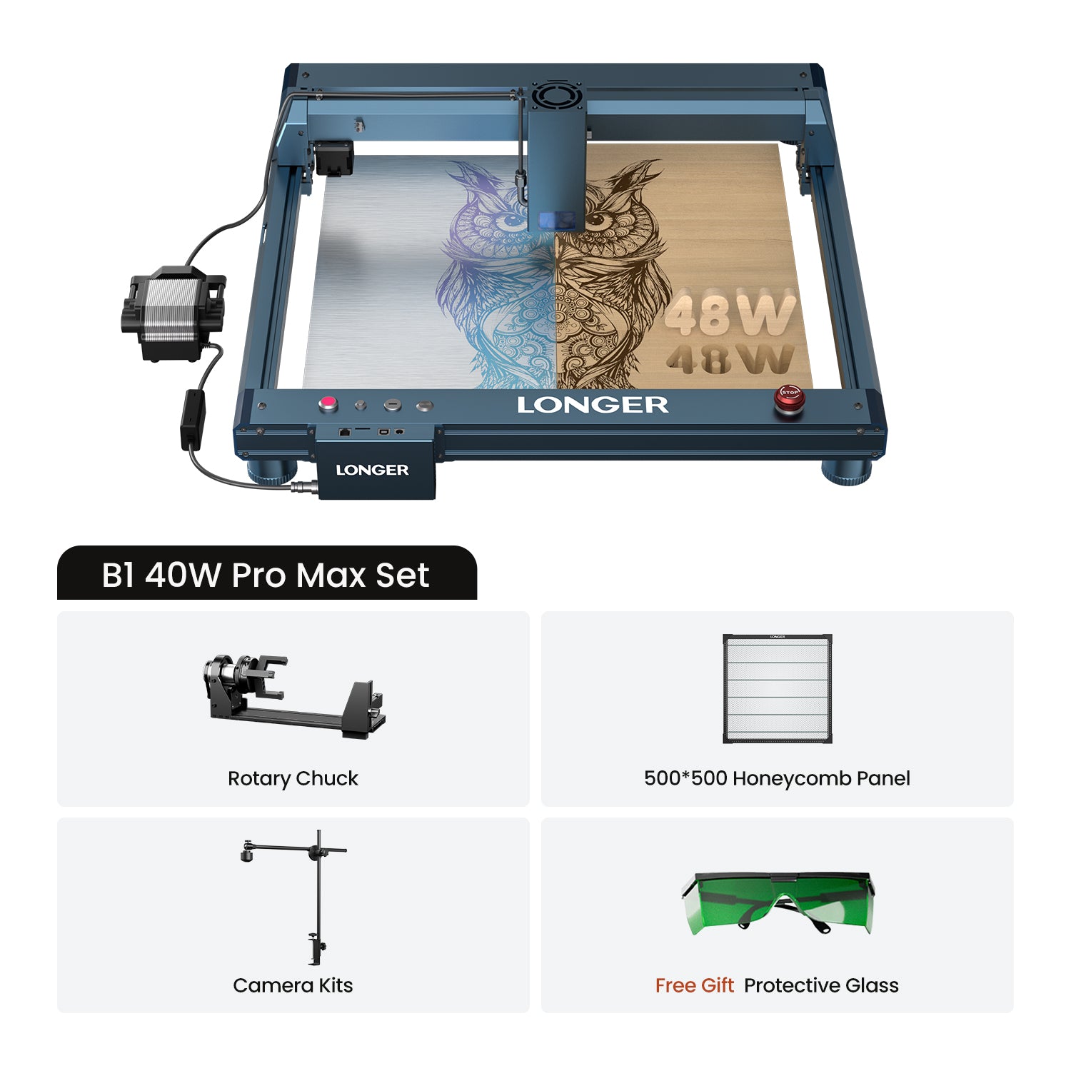 Longer B1 30W/40W Laser Engraving Machine
