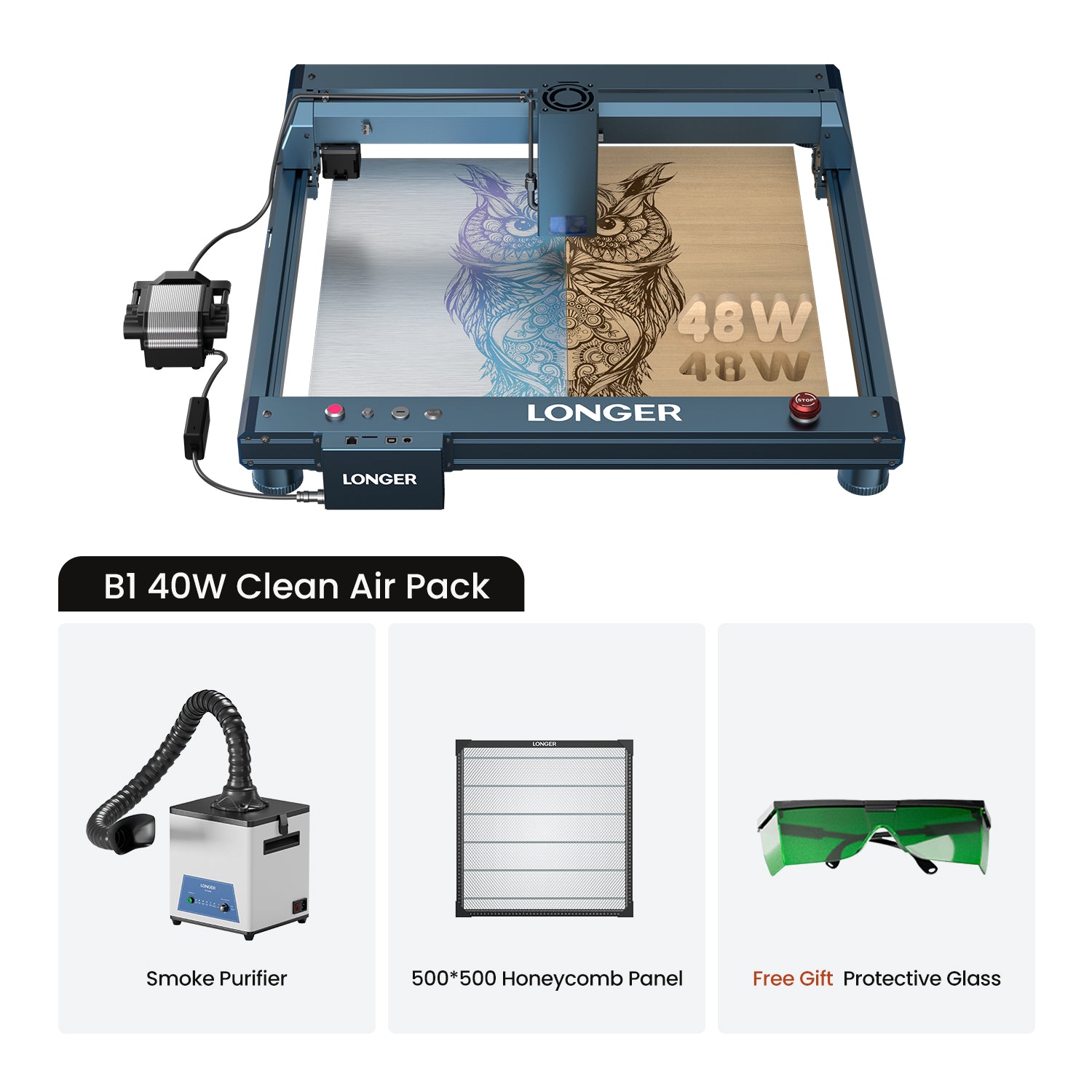 Longer B1 30W/40W Laser Engraving Machine