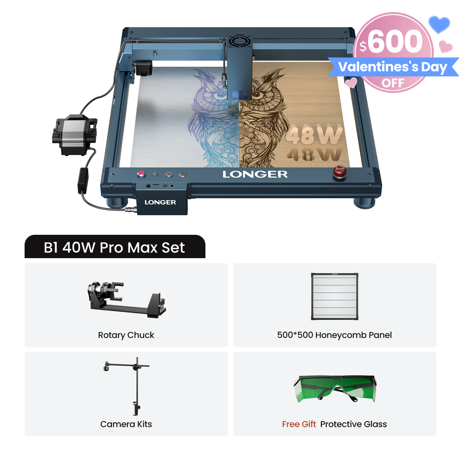 Longer B1 30W/40W Laser Engraving Machine