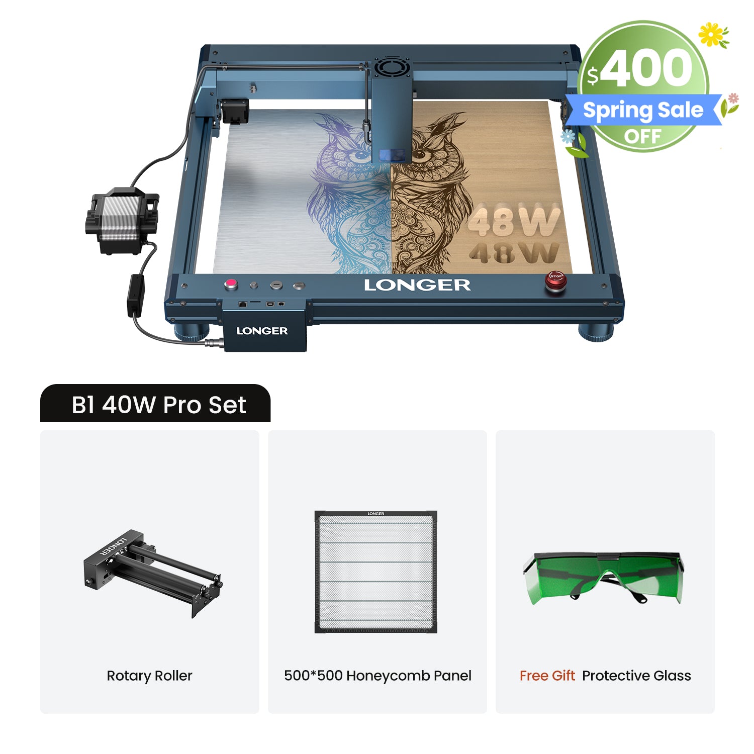 Longer B1 30W/40W Laser Engraving Machine