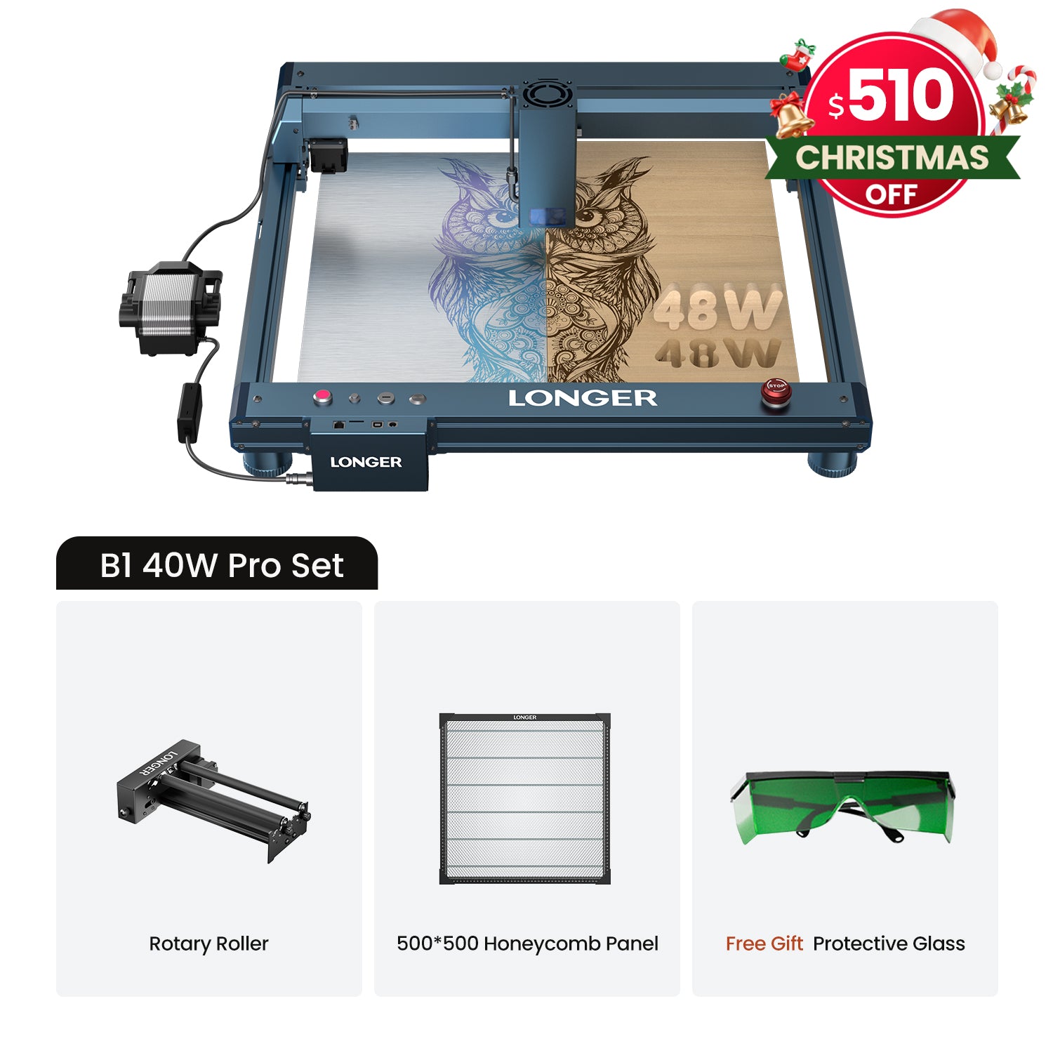 Longer B1 30W/40W Laser Engraving Machine