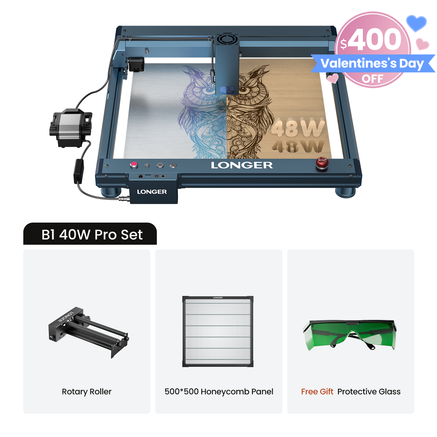 Longer B1 30W/40W Laser Engraving Machine