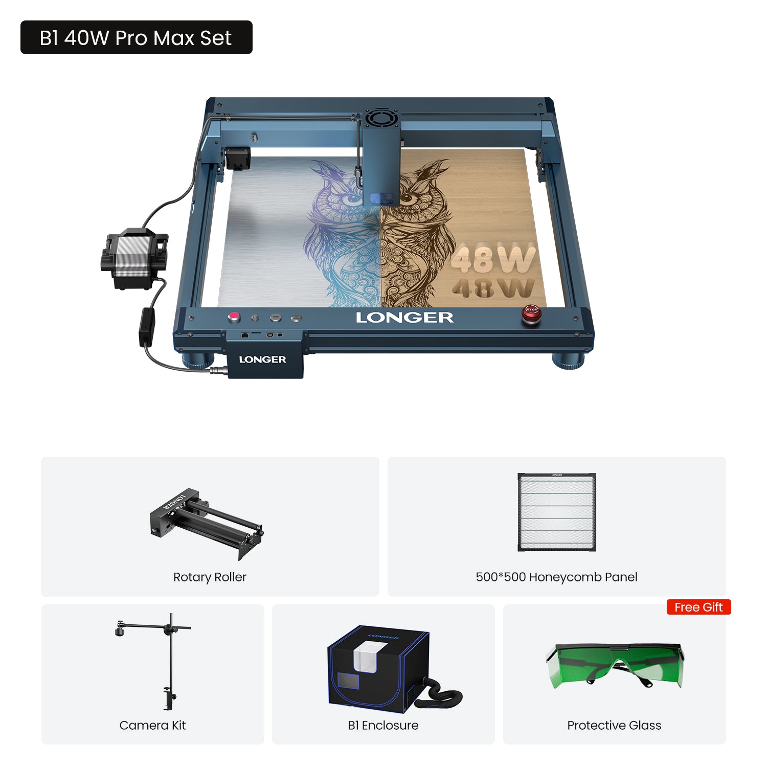 Longer B1 30W/40W Laser Engraving Machine