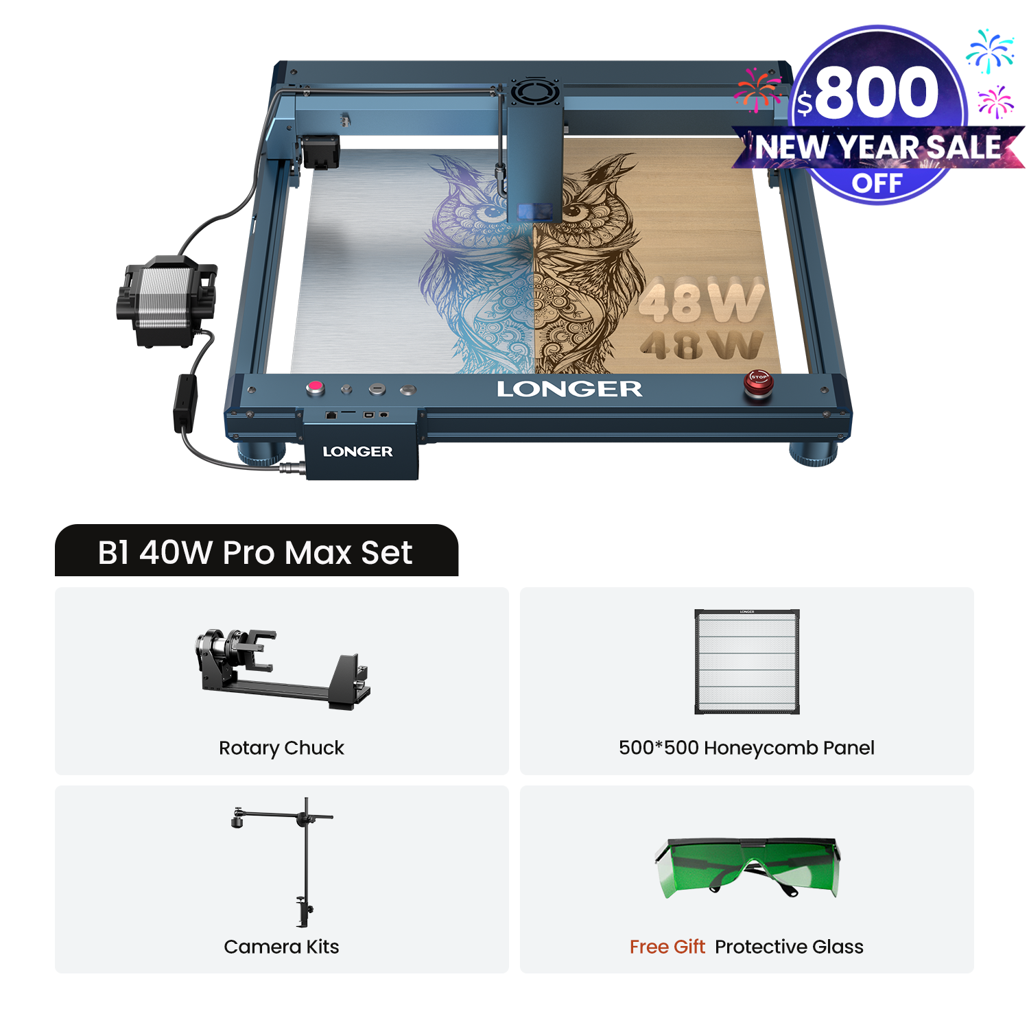 Longer B1 30W/40W Laser Engraving Machine