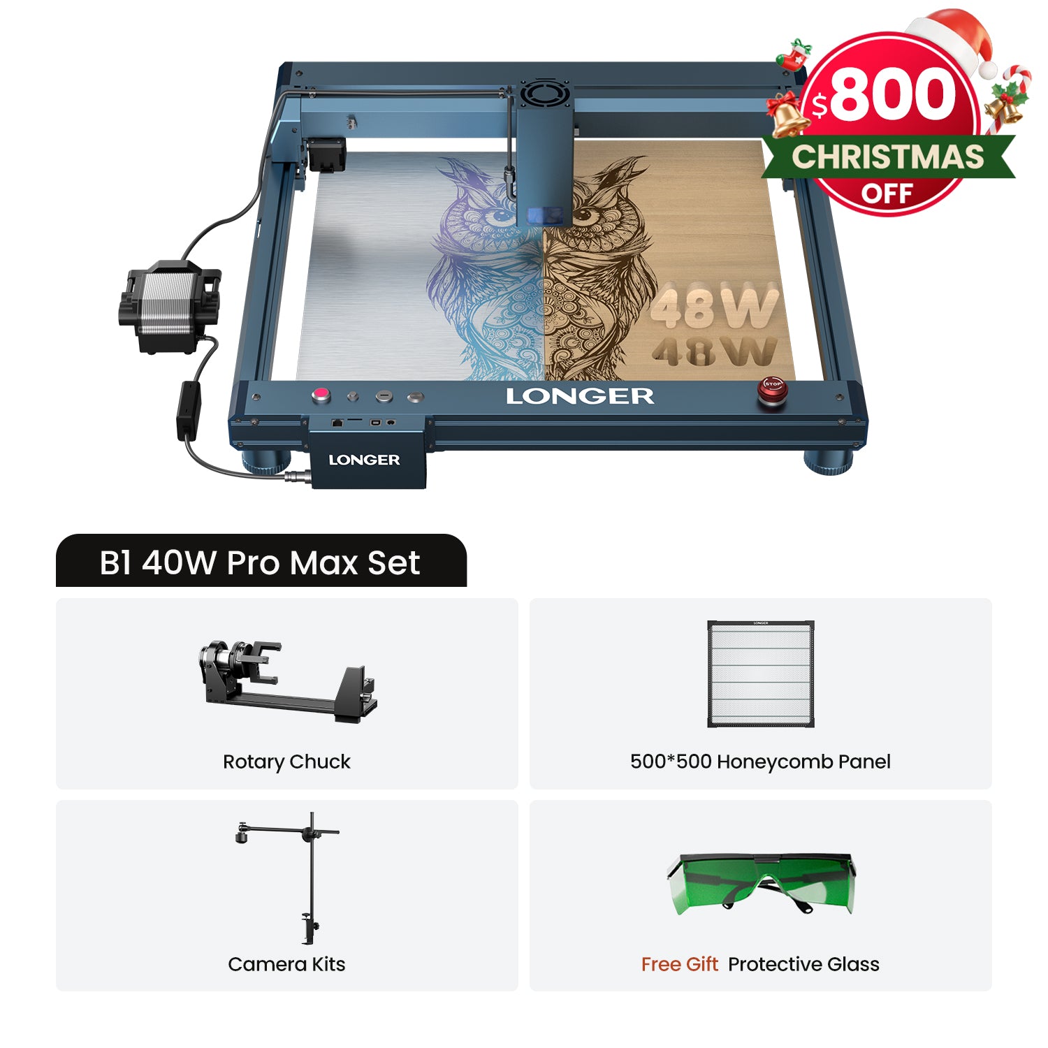 Longer B1 30W/40W Laser Engraving Machine